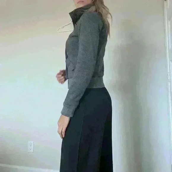 dELiA*s, zip up sweatshirt, jacket,  Gray, Size Small - Picture 4 of 12